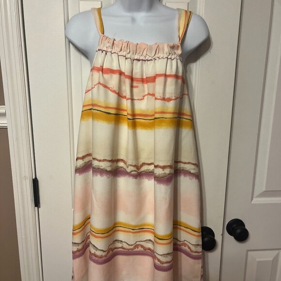 NWOT stylish Nine West lined sundress XS - Picture 1 of 6